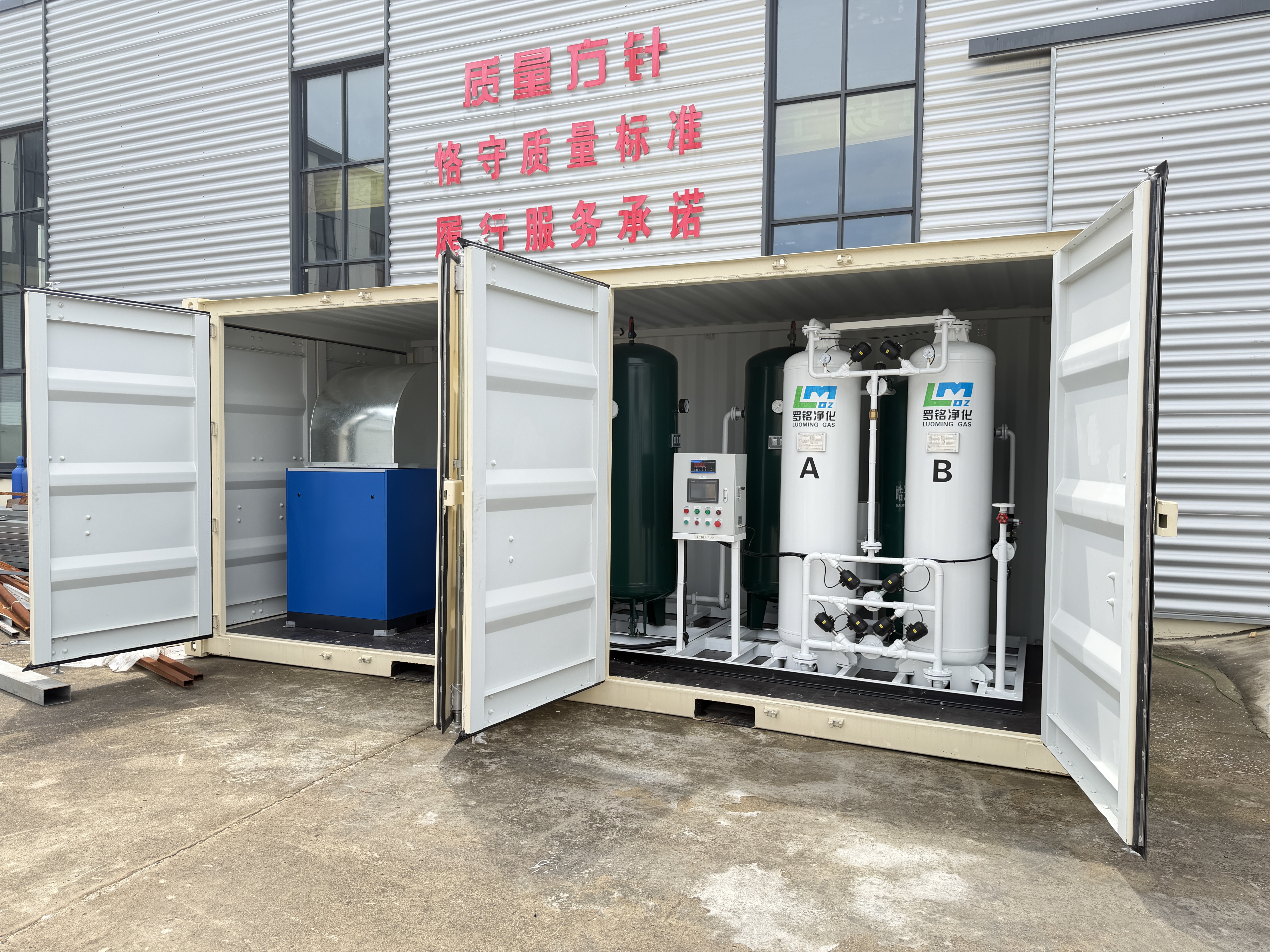 Container-type PSA Industrial Oxygen Generator 10Nm3/h On-Site Oxygen Plant Low Cost Continuous Supply
