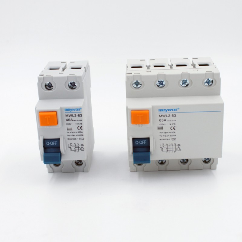 4 Pole Electromagnetic Type RCCB Residual Current Circuit Breaker AC 25a 40a 63a RCD Copper 4 Pole RCCB