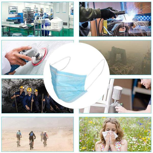 Dust Proof  Medical Disposable Face Mask Prevent Droplets Food Industry Use