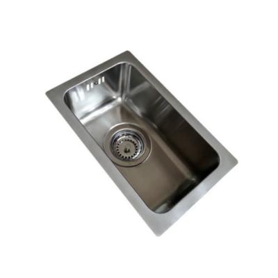 Single Basin Corner Kitchen Bathroom Sinks Stainless Steel With Drainer Water Tube