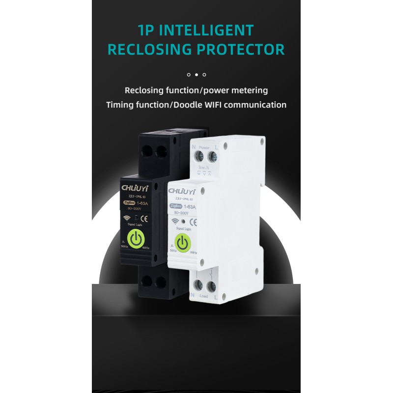 1P ZigBee Reclosing Protector: Energy Meter, Over/Under-Voltage, Voice Control