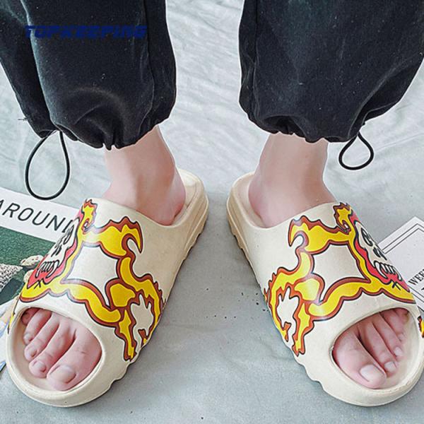 OEM Ethylene Vinyl Acetate Summer Beach Cartoon Women Yezzy Slides