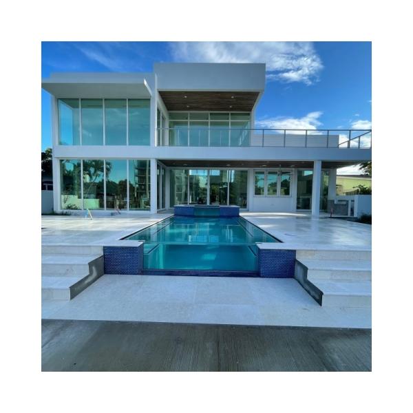 Плавательный бассейн, бассейн бассейна прозрачный стекловолокно мозаика акриловые панели с светодиодным освещением