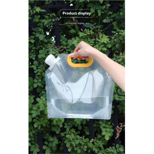 Transparent Portable Water Spout Pouches 130um Thickness Liquid Packaging Bags