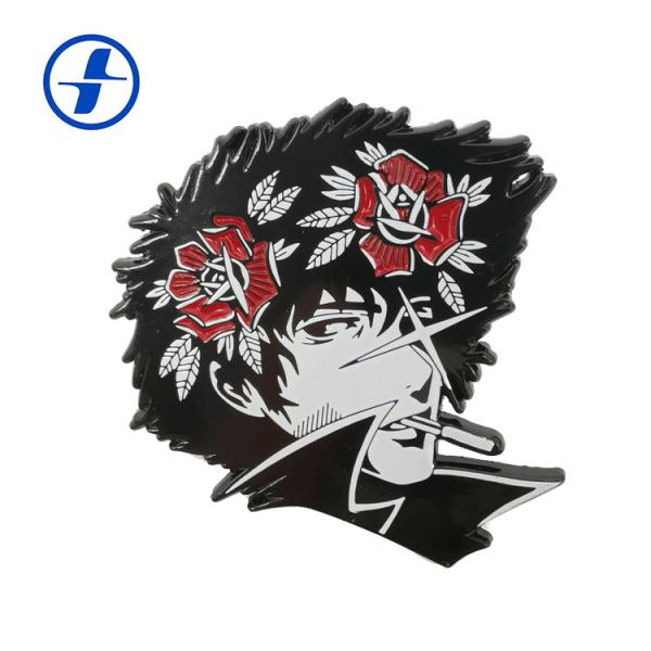 Wholesale metal dye black Customized soft enamel lapel  pins badge