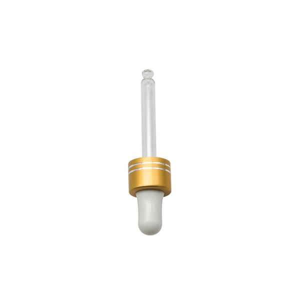 18 410 Aluminum Cosmetic Dropper With Glass Pipette