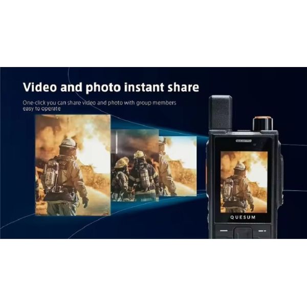 QuanSheng MP90 4G LTE Network POC Two Way Radio with Android Zello PTT and IP68 Waterproof Long Range Transmitter