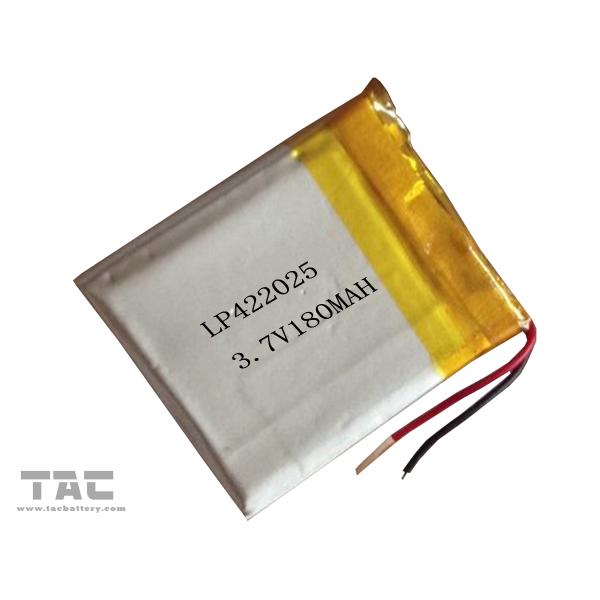 Относящие к окружающей среде батареи иона лития 3.7V полимера 180MAH GSP422025