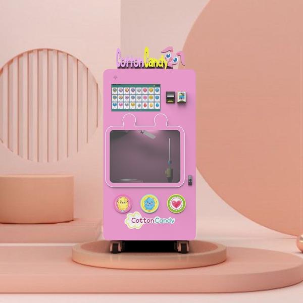 Credit Card Automatic Cotton Candy Vending Machine