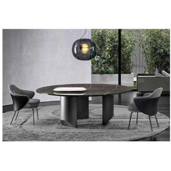 Dining Room Upholstered 810mm Solid Wood Chairs With Armrest