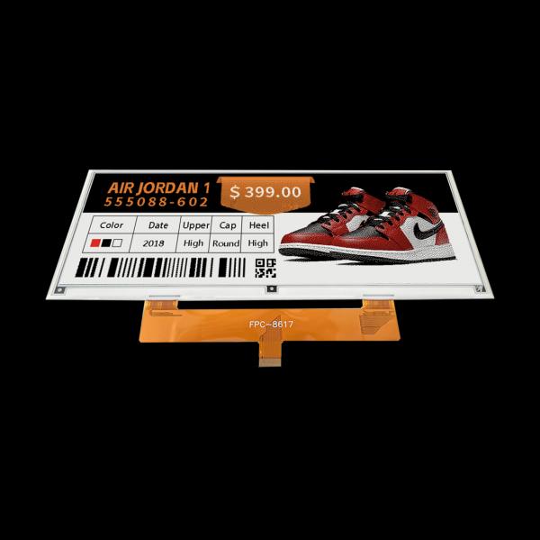 10.85 Inch Long Bar Epaper Display 1360x480 High-Resolution Ultra-Wide E Ink Screen