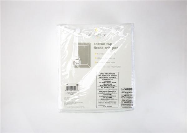 Washable Cosy Baby Crib Mattress Pad 100% Polyester High Water Resistance