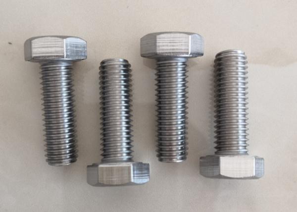 Stainless Steel 2205 2507 904L Duplex Hex Bolts for Industrial Use in Multiple Sizes with 1/4”-28 Sandblasted Finish