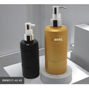 Customized Plastic Luxury Shampoo Bottles 500ml PET Bottle