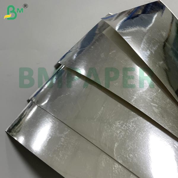 68g 70g High Stiffness & Foldability Silver Metalized Board For Cosmetic Packaging Luxury packaging