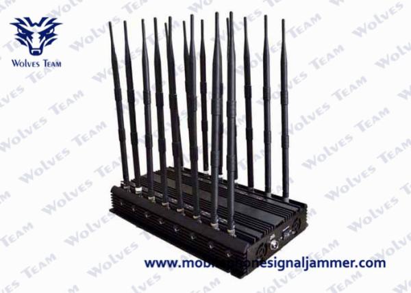 18 Antennas Mobile Phone Signal Jammer All In One GPS WiFi 5.2g. 5.8g Continuous Operation