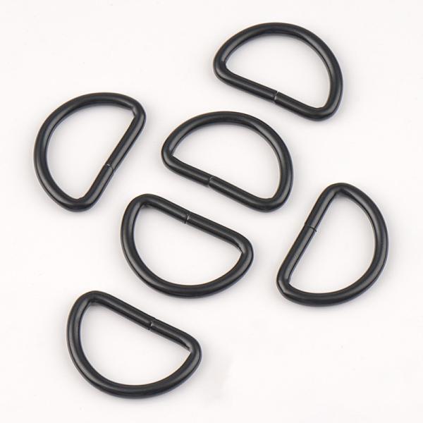Customized Logo Acceptable Plated 16mm D Ring Hardware for Bag Strap Webbing Sewing
