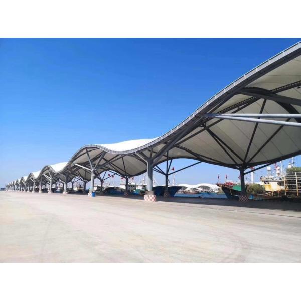 PVDF estrutura de membrana de tração à prova d'água piscina exterior tenda em design moderno