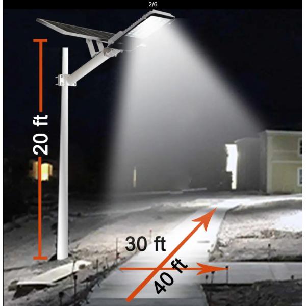 IP65 Waterproof Solar LED Street Light 100-500W Customizable with 2700-6000K CCT for Garden and Road Lighting