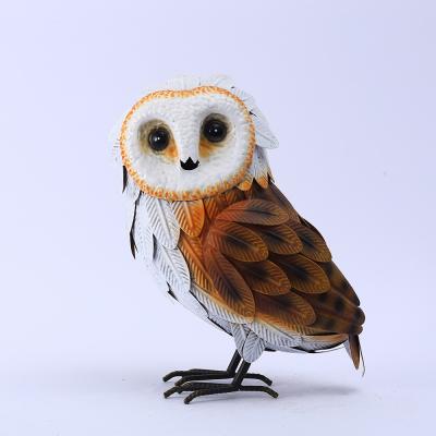 Ornamento exteriores resistentes do jardim de Owl Decoration Durable Metal Art do metal do ODM