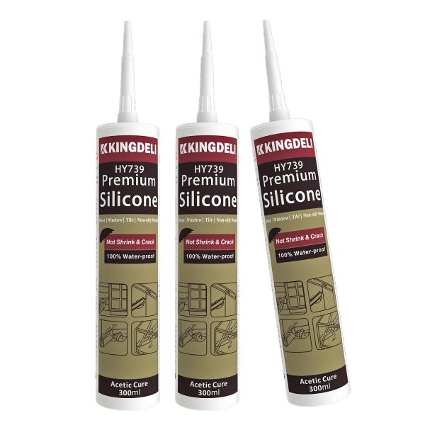 300 мл универсального уксусного RTV прозрачного водонепроницаемого силиконового герметика