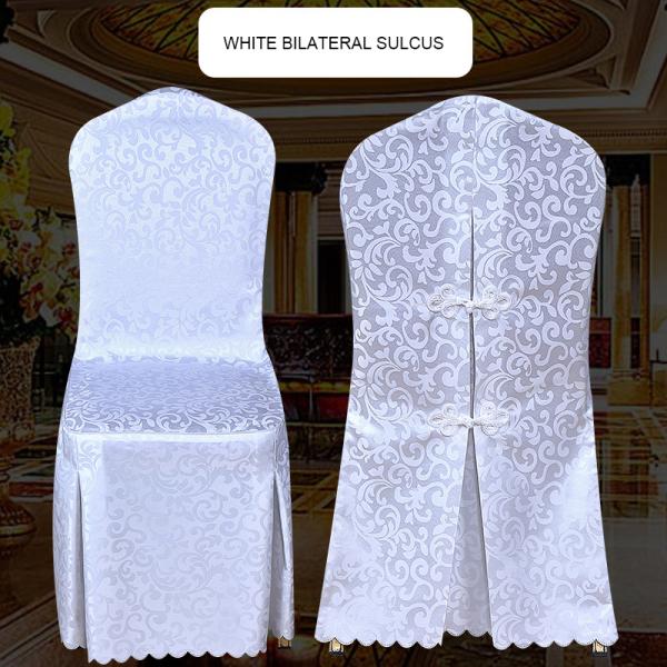 Jacquard Polyester Hotel Wedding Banquet Chair Covers