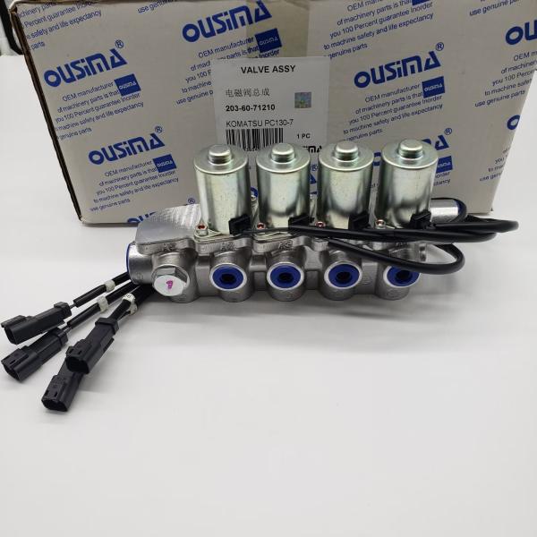 203-60-71210 Excavator Solenoid Valve For KOMATSU PC130-7