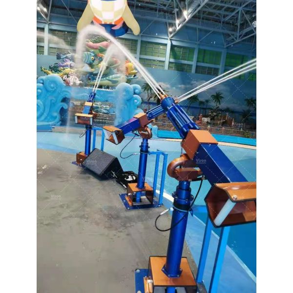 Adults Stainless Steel Water Gun Game Customized Aqua Park Equipment For Holiday Resort