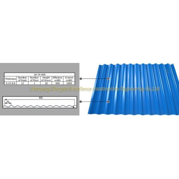 Листы толя толя металла ядровой изоляции гофрированные покрытые цветом стальные