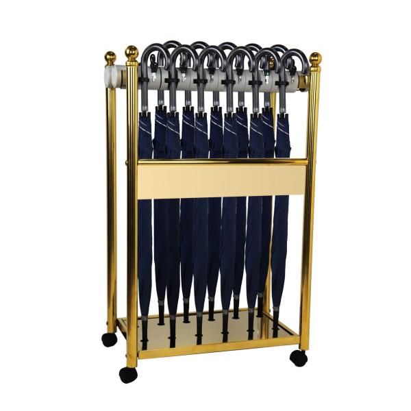 Porte-parapluies à 12 et 18 têtes en acier inoxydable pour parapluies mouillés, pour hall d'hôtel
