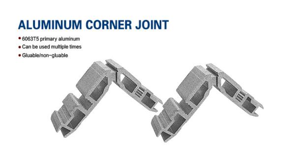Home Aluminium Corner Joint With Pin Screw For Anti Theft Window Series