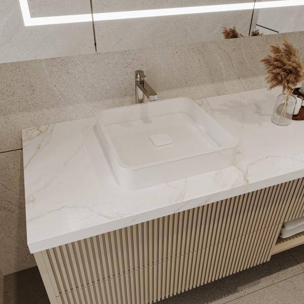 Меламинная доска современные ванные шкафы Маленькие 72 дюйма тщеславие Серый