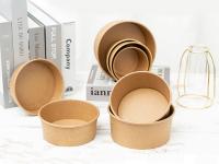 La soupe jetable roule saladier compostables avec les couvercles 36oz