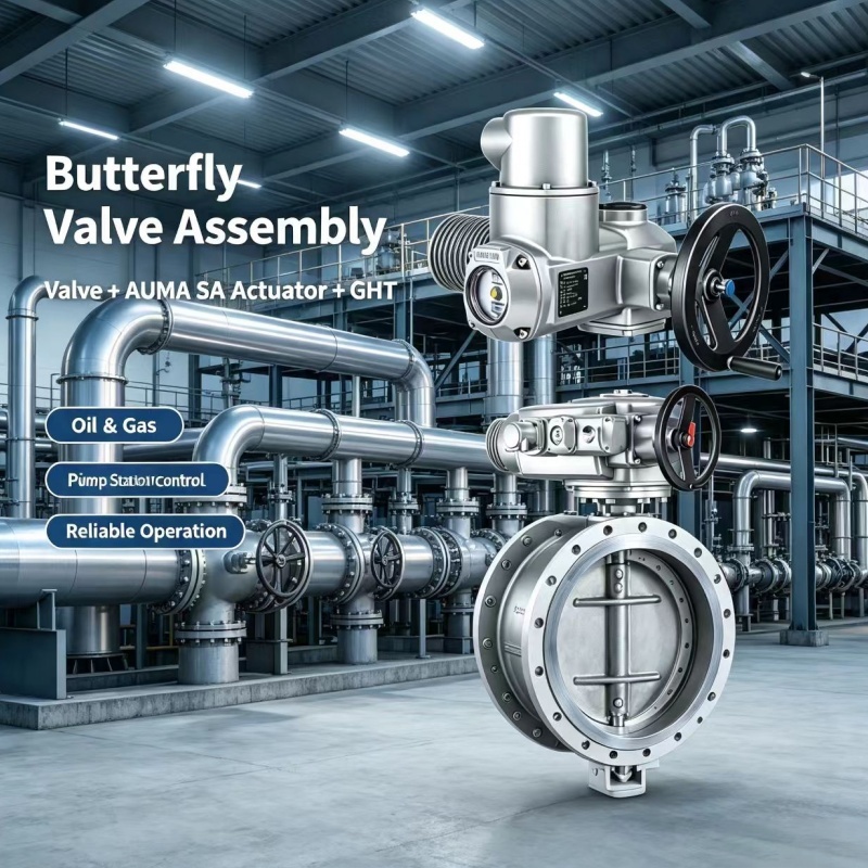AUMA SA Multi-turn Actuator with GHT Gearbox High Torque Valve Drive Industrial Open-Close Duty Solution