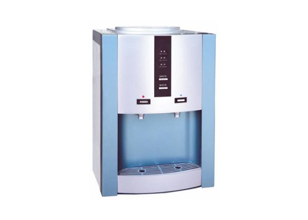 Bottled Type Countertop Hot And Cold Water Dispenser With Inner Tap Compressor Cooling