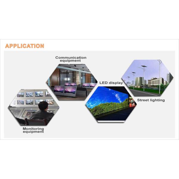 24V 3.2A 75W Panel Mount Power Supply 16ms Hold Up Time 0.41kg / Pcs Weight