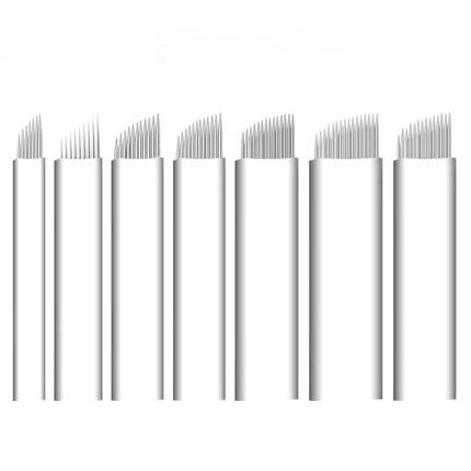 Disposable 0.2 mm Diameter Microblading Needle with 0.25 mm Thickness for Eyebrow Tattoo in 500pcs/box Packing