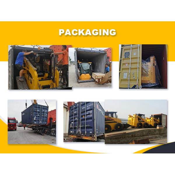 4x4 Wheel Drive Tracked Skid Steer Loader with Big Power Disc Type Trencher Rock Saw