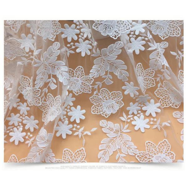 2018 Summer Newest Style  Embroidery Fabric 140cm wide for wedding dress