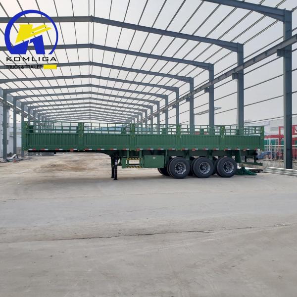 3 Axles 13m Animal Livestock Fence Semi Trailer with Fuwa Axle and 12.00r20 Tires