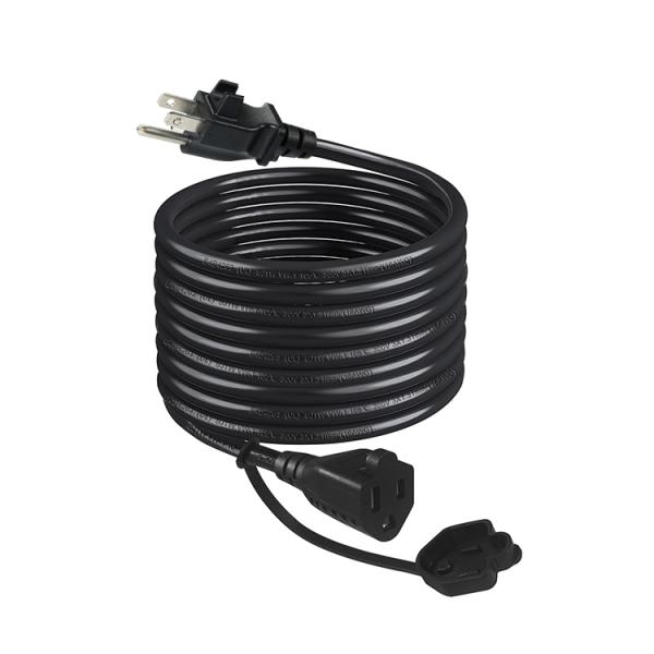 6 Foot 14AWG Heavy Duty Power Strip Replacement with Cable Management Clip and NEMA 5-15P Plug 3 Outlet Extension Cord