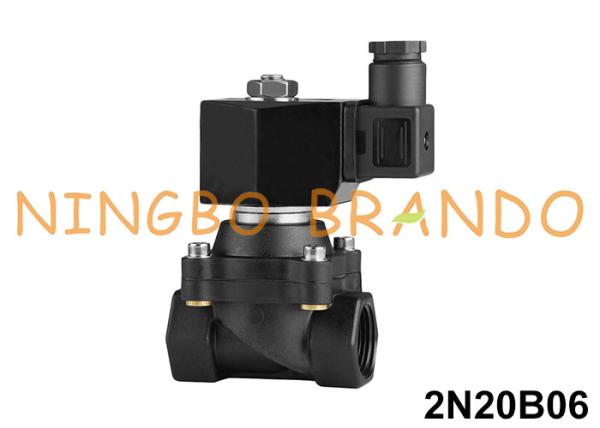 3/4 PA66 Nylon Plastic Solenoid Valve 2 Way NC 12V 24V 110V 220V