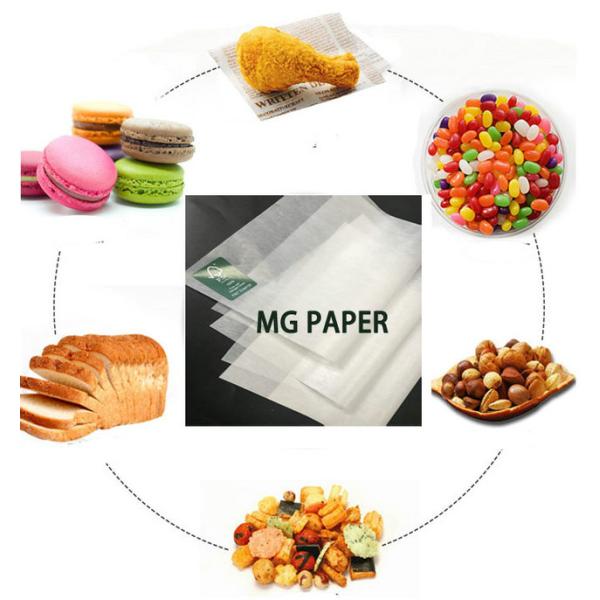 Крен бумаги MG белый Kraft Бумага упаковки плода качества еды крена MG белая Kraft влагостойкие 45/50 граммов бумажная