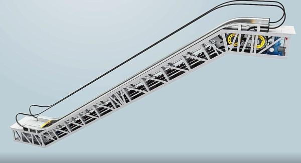 0.5m/S Shopping Mall Escalator 30 35 Degree Inclination Fuji Indoor Auto Escalator