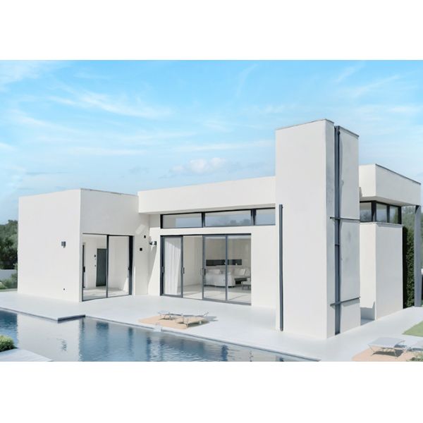 Prefab Light Gauge Steel Frame Single Family Home Steel Kits With 3bedroom