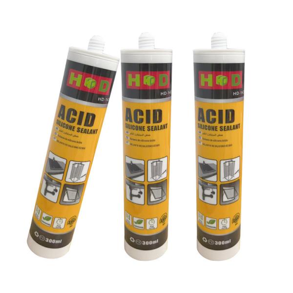 Waterproof Cure Fast Acid Leather Oem Wall Sealant Silicone 300 Ml Cartridge