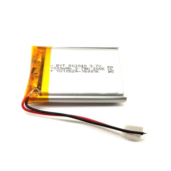 UL KC Certified 3.7V 1000mAh Lithium Polymer Battery for Toys and Power Tools