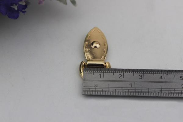 Decorative hardware metal zinc alloy ligh gold 11.5 mm handbag straps buckle rivet stud with screw