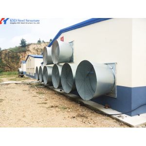 Broiler Poultry Prefab Houses Steel Structure Fully Automated Chicken Farming Equipment