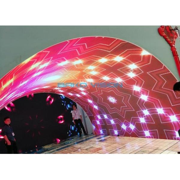 Full Color Rubber Module Soft Led Screen , Flexible Led Panel Video Screen IP 40
